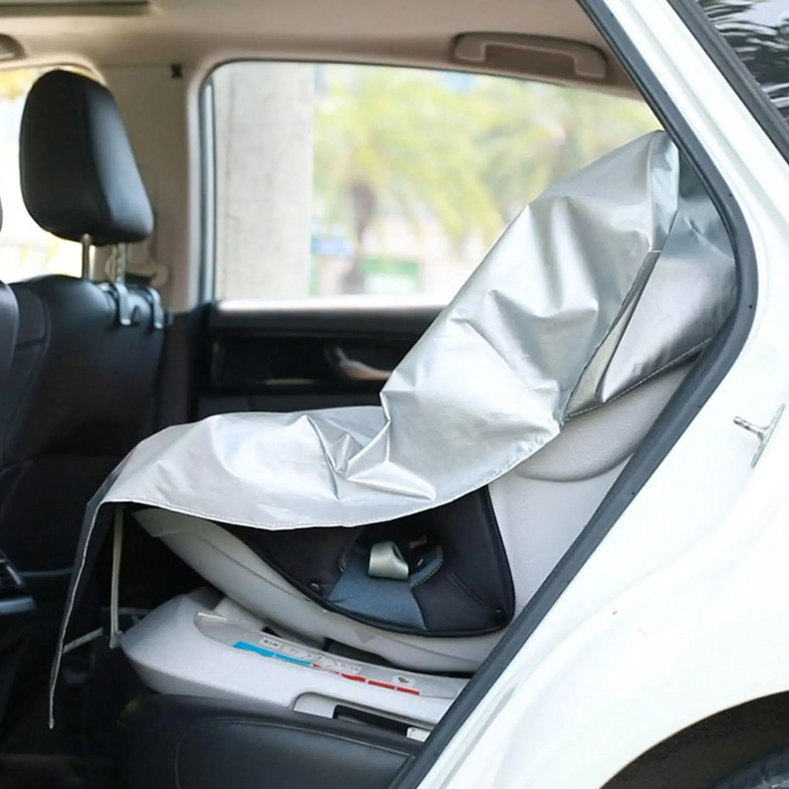 

titanium silver Child Car Seat SunShade Protector for Baby Kids UV Protector Dust Insulation Cover Infant Auto Safety Seat Tools