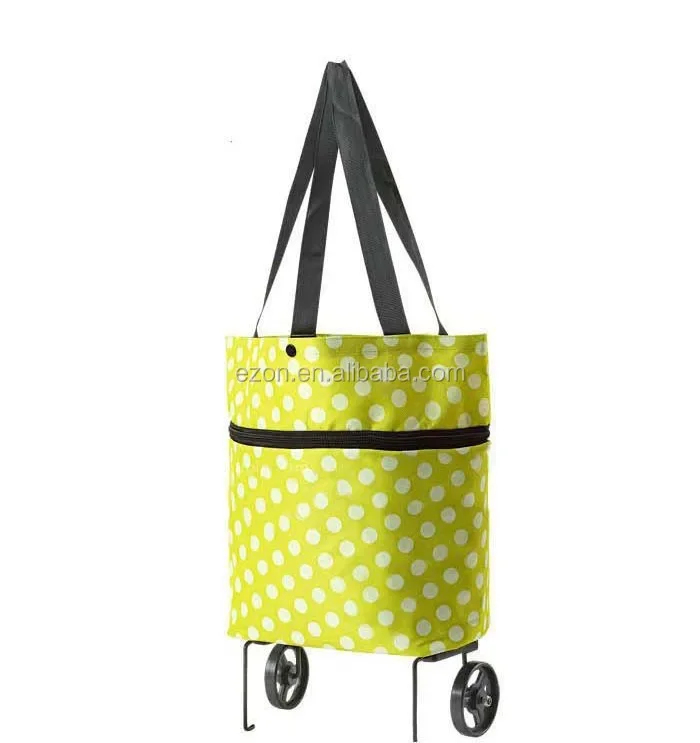 

Portable folding supermarket shopping bag with wheels/Popular folding shopping cart bag/Multifunction Folding shopping bag