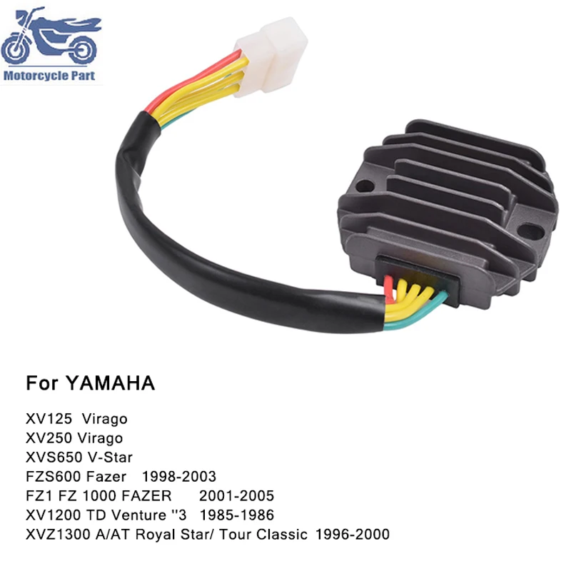 

Motorcycle Voltage Regulator Rectifier For YAMAHA XV125 XV250 Virago XVS650 V-Star FZS600 Fazer FZ1 FZ-1 FZ 1000 XV1200 XVZ1300