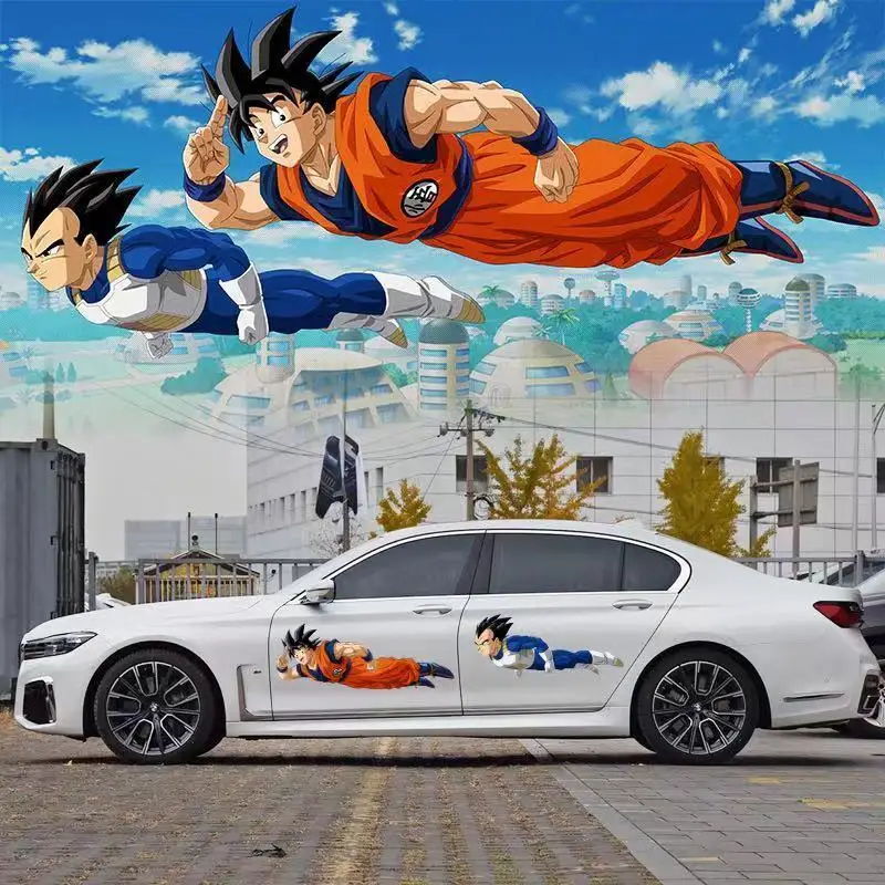 

Dragon Ball Goku мультяшная наклейка на электронный автомобиль модный устойчивый к царапинам детский декор