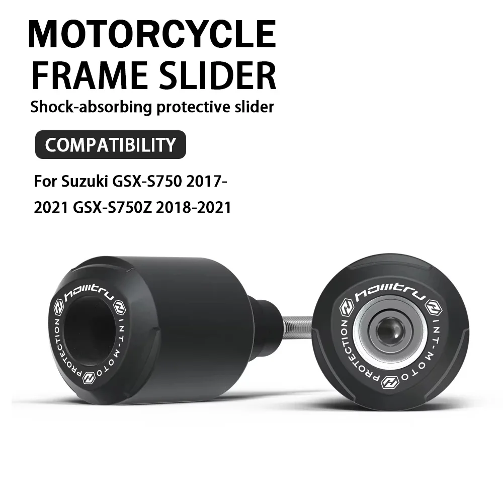Motorcycle Frame Slider For Suzuki GSX-S750 2017-2021 GSX-S750Z 2018-2021 Crash Ball CNC No Cut Racing Frame Sliders Accessories