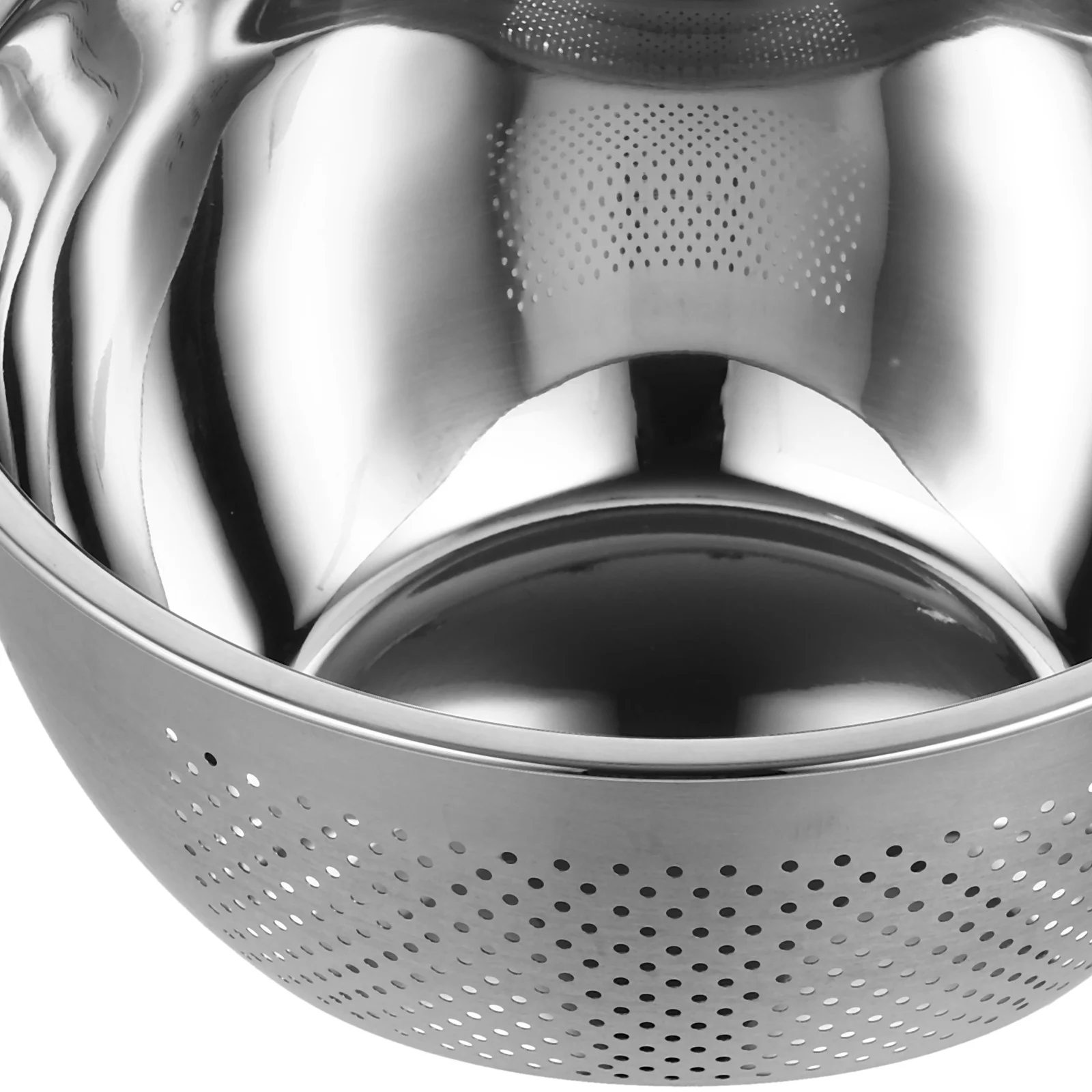 Stainless Steel Vegetable Basin Skew Bottom Stable Placement Beautiful Practical Kitchen Drying Basket
