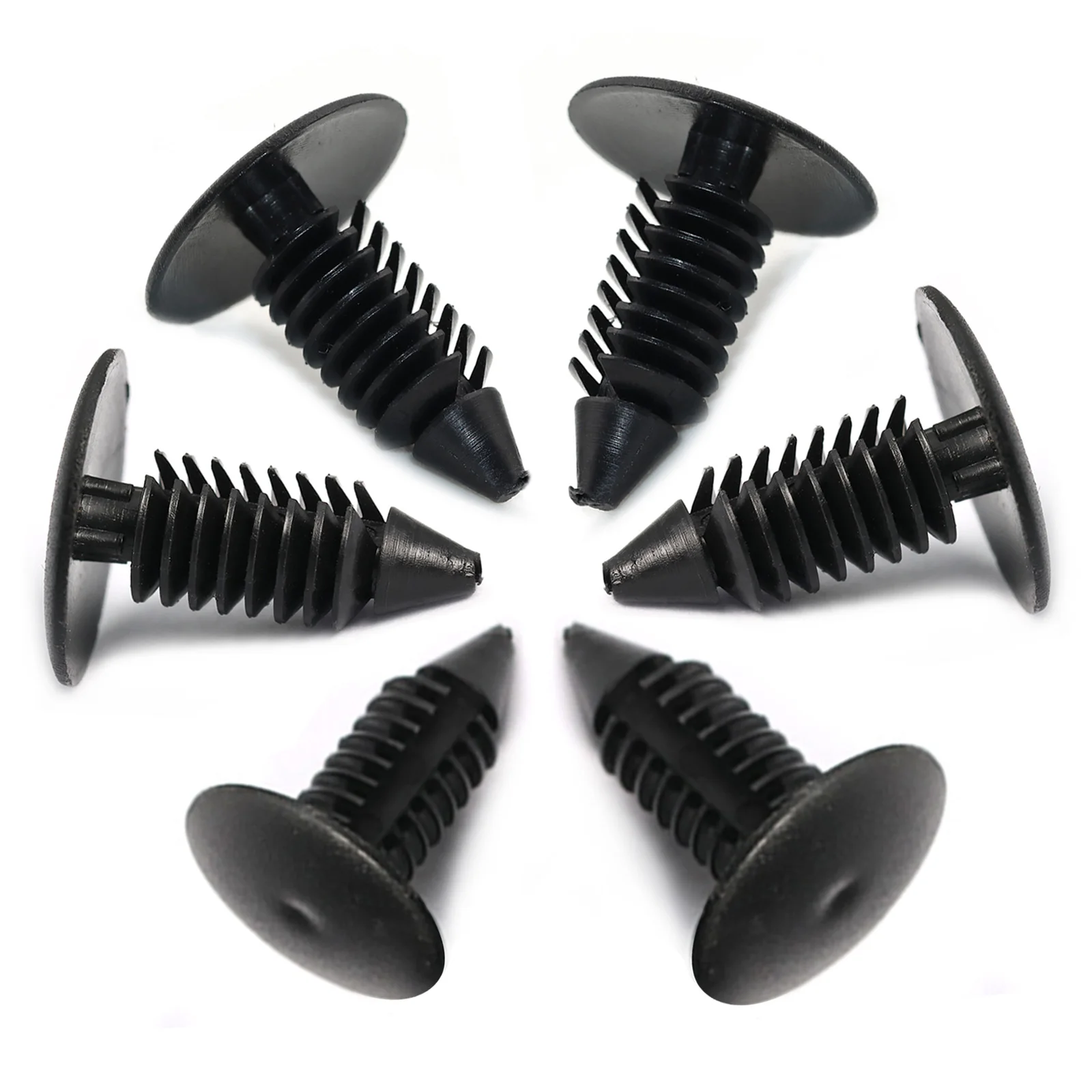100 Stück 8MM Auto-Befestigungsclips Universelle Kunststoff-Clips für Kotflügel und Stoßstangen Autotür-Zierleisten Stoßstangen-Nieten Clip-Schrauben Befestigungselemente – Detail 9