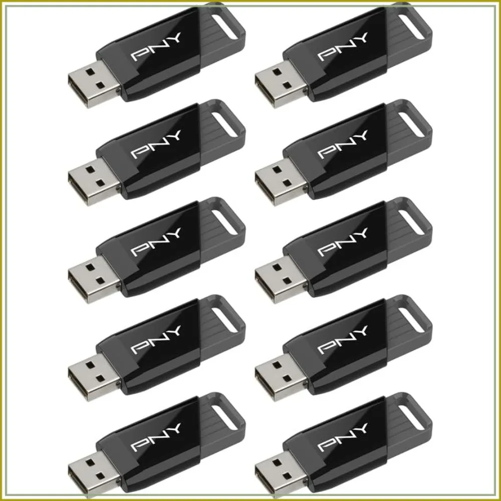 

32GB USB 3.2 Gen 1 Flash Drive, 130MB/s Read, 10-Pack, Portable Storage for Computers & Laptops