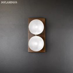 Ball Brass Sconce Lamp Home Design Living Room Mirror Modern Wall Mirror Light Nordic Light Bronze Luxury Interior Wall Lights ﻿