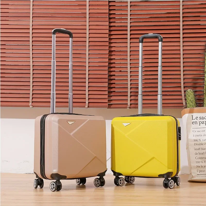 18 inch Suitcase Small Rolling Luggage Carry on Bag Suitcases on Wheels Cabin Lightweight Travel bag Password Trolley Case