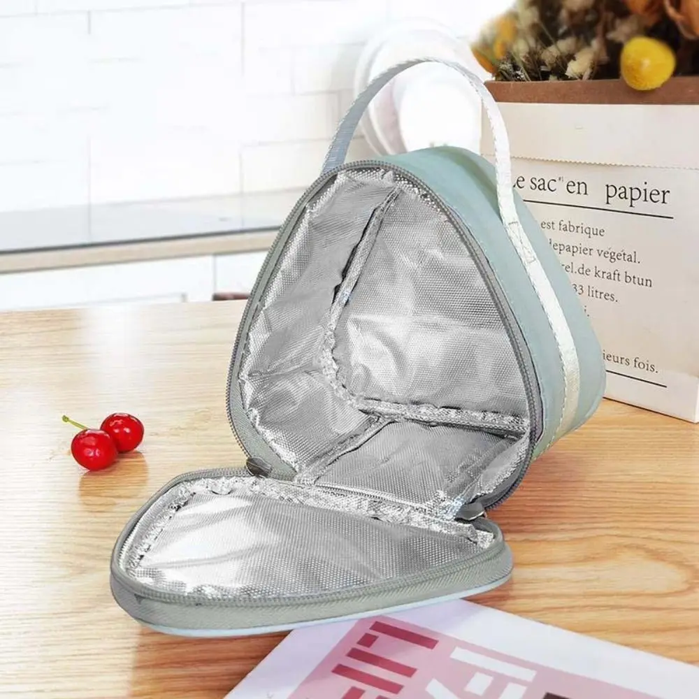 الألومنيوم احباط الثلاثي حقيبة عزل سميكة سستة الإفطار حقيبة حرارية الكرتون نمط اليابانية كرة الأرز أكياس علب الاغذية #5