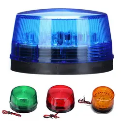 12V LED yanıp sönen ışık Strobe acil Alarm lambası yuvarlak otomatik çatı uyarı sinyali flaş lambası Beacon ampul RV kamyon DC 12V için