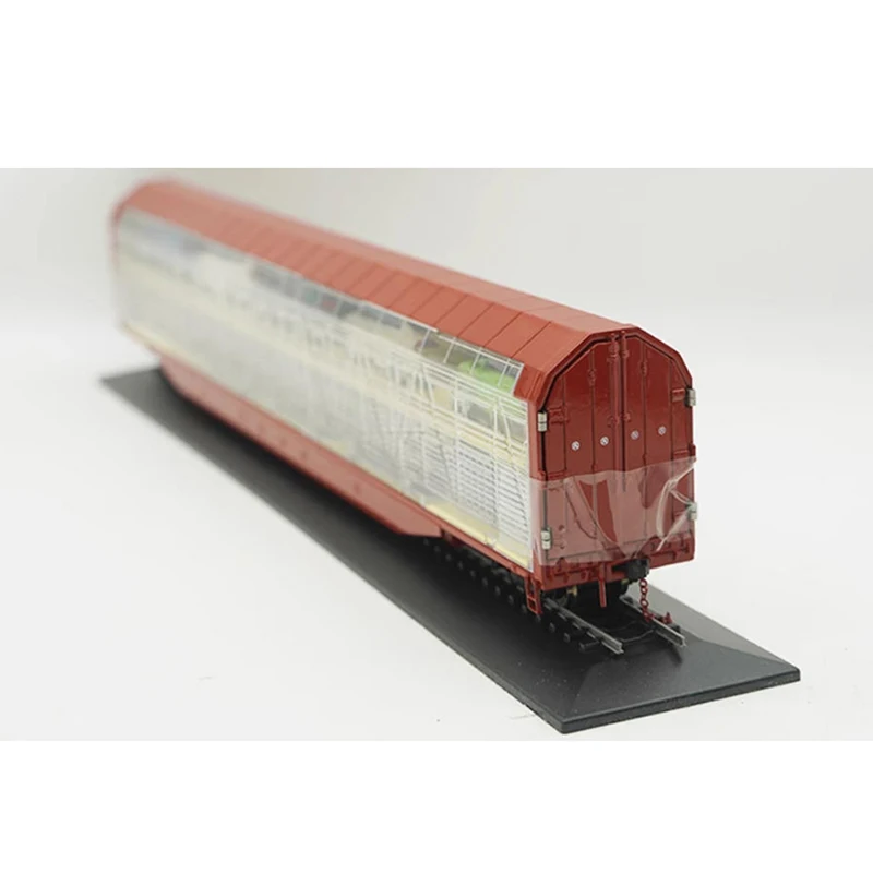 1:64 JSQ6 Type Concave Bottom Double-Decker Transport Car Train Alloy Car Model Collection Display Ornament Toy Gift