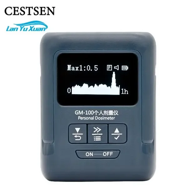 GM-100 Geiger Counter Nuclear Radiation Detector, Beta Gamma X-ray Tester, Radioactive Detector, Personal Dosimeter Meter