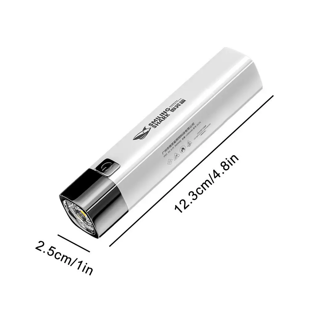 Smiling Shark Strong Light Flashlight 600/1200mAh G3 Tactical LED Flashlight Torch Light For Daily Use Outdoor Hiking