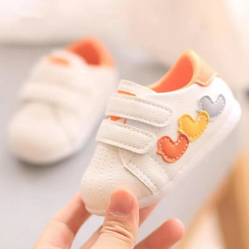 Baby Breathable Shoes Kids White Shoes Boys Girls Toddler Footwear Soft Bottom Baby Boys Girls Casual Footwear