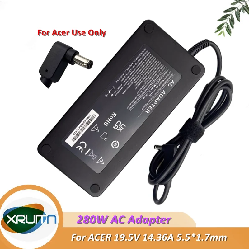 280W 19.5V 14.36A AC Adapter Charger For Acer Predator Helios 300 PH315 Laptop Power Supply ADP-280DB B A21-280P1A A280A010P