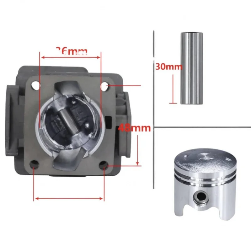 متوافق مع أجزاء تجميع الأسطوانة Mitsubishi TL33 1E36F-2GN Mcculloch B33B 33CC