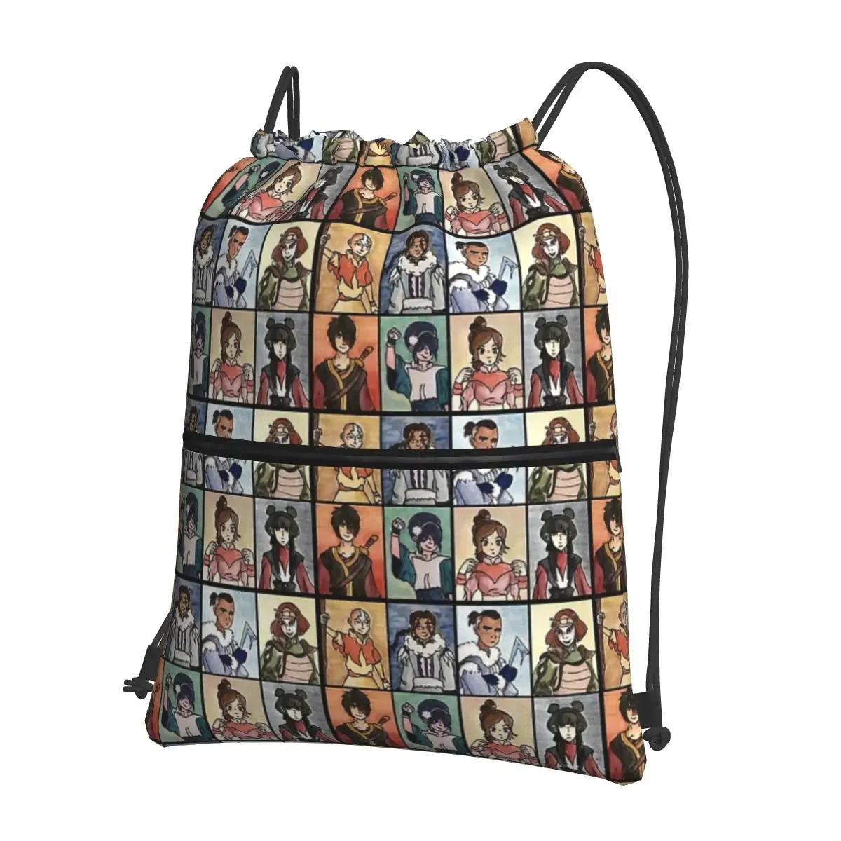 The Last Paintbender Team Avatar Ultimate Backpacks Drawstring Bag Drawstring Bundle Pocket Shoes Bags For School Students