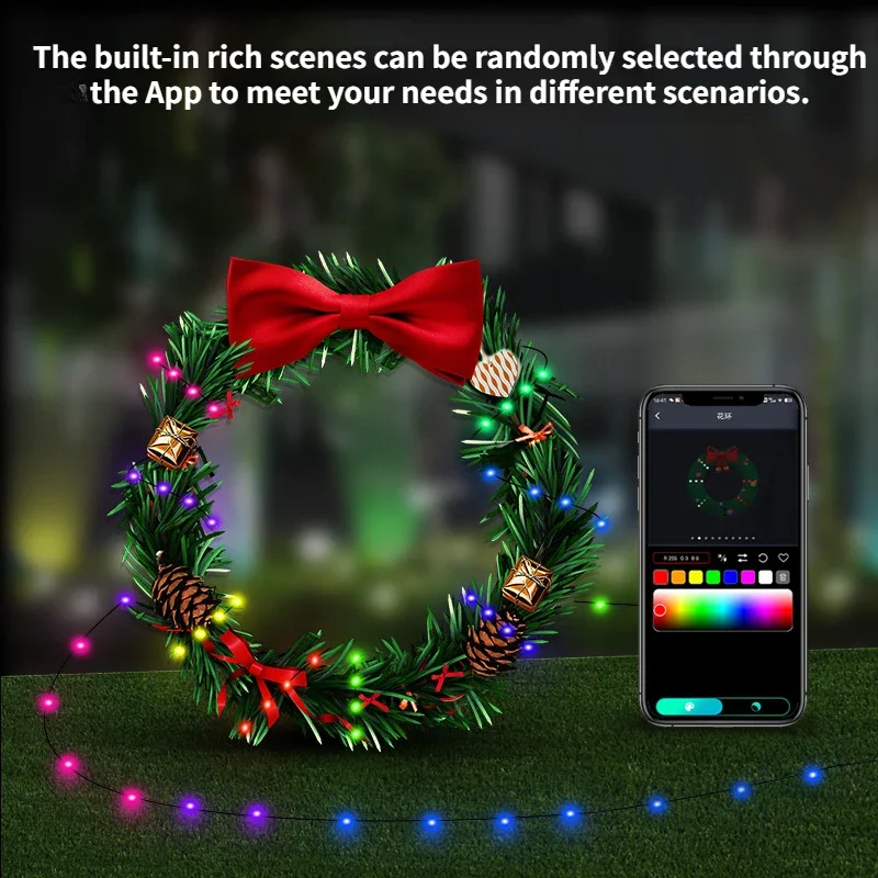 3/10/20M Usb Led String Lights Slinger Licht Rgb Waterdichte Kerstverlichting Voor Kerst Bruiloft Feest Decoratie