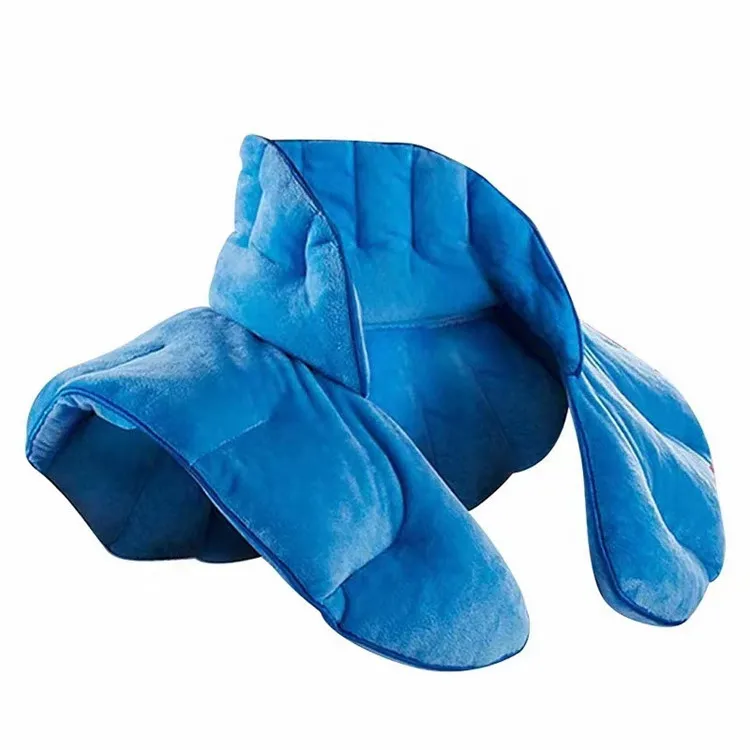 

Новая грелка-подушка для шеи, пригодная для микроволновой печи, наполнена лавандой, для согревания и снятия боли в плечах и шее, U-образная портативная подушка.