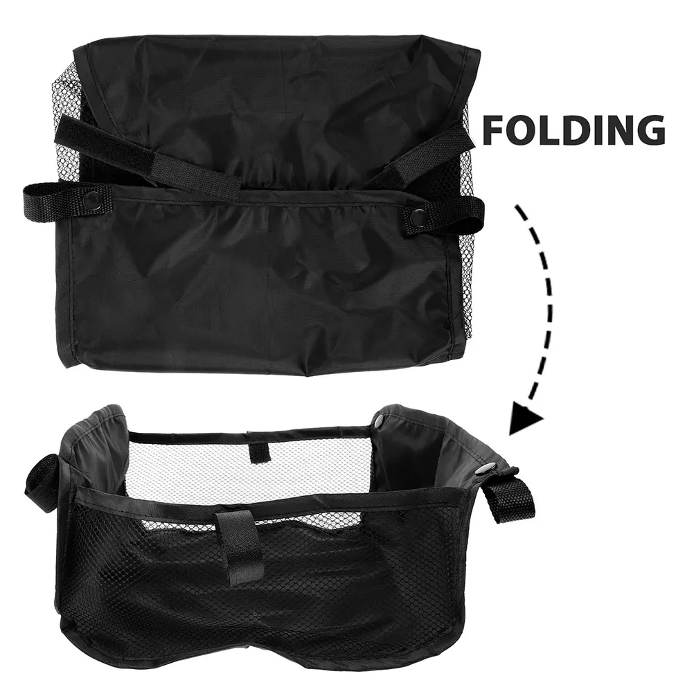 2 pcs Stroller Storage Bag Universal Bottom Basket Organizer For Baby Stroller Accessories Holds Diapers Snacks Essentials