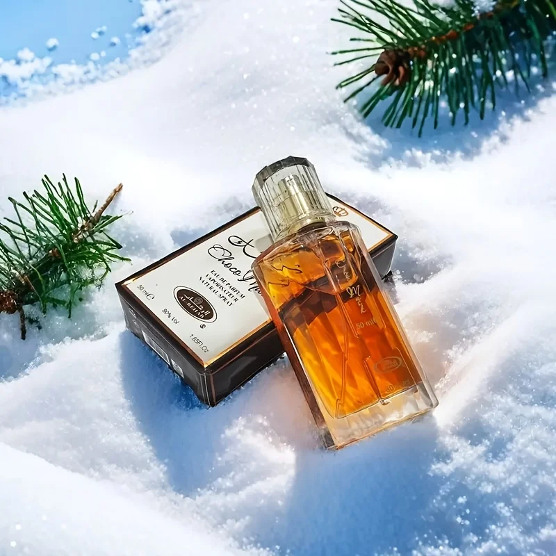 Perfume de lujo para mujer, fragancia de chocolate y almizcle de 1,69 oz con notas de rosas y vainilla, fragancia duradera