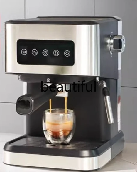 Italian coffee machine, small household full semi-automatic, steam milk foam