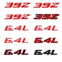 Metal Car Engine Emblem Car Stickers For 392 6.4L Hemi Badge 345 Hemi Charger Caravan Durango Caliber Journey Challenger Avenger