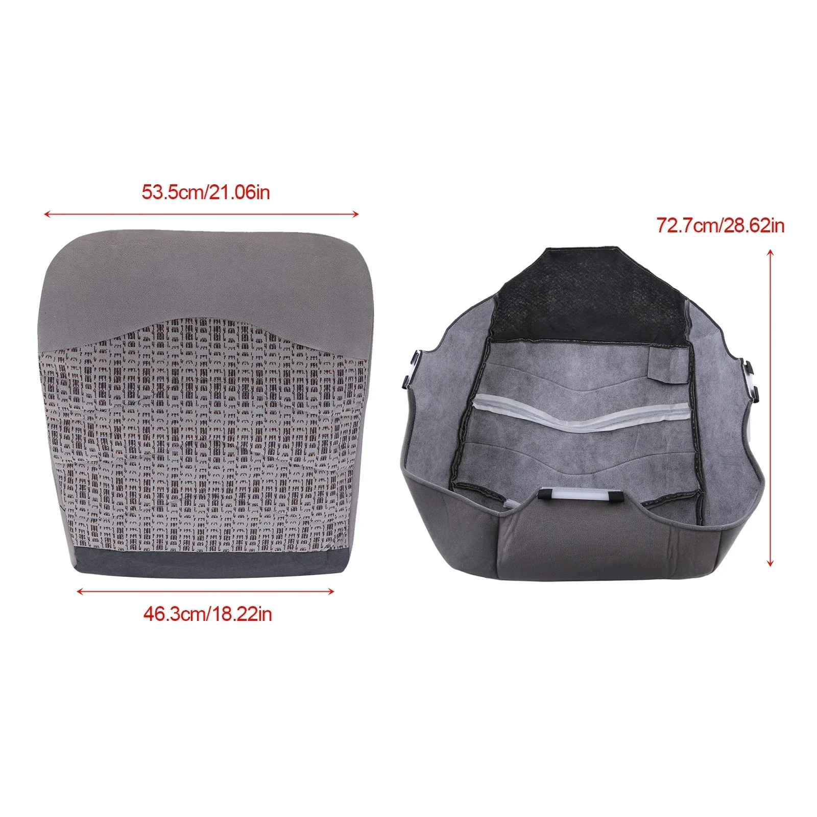 

Передний водительский нижний серый тканевый чехол на сиденье, замена F25021 для Ford F250 F350 F450 F550 XLT 1999 2000