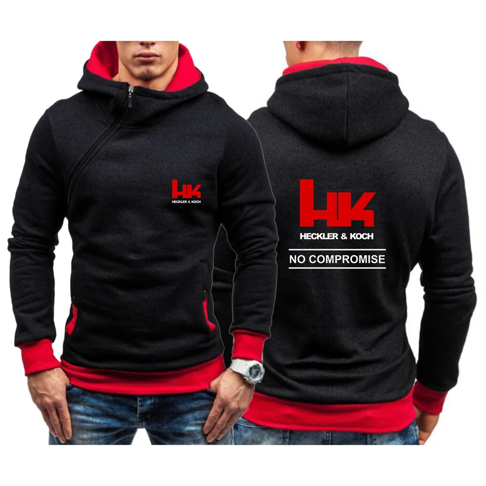 

2024 Hk Heckler Koch No Compromise Harajuku New Printing Men Spring And Autumn Sweatshirt Comfortable Casual Hoodies Coats Tops