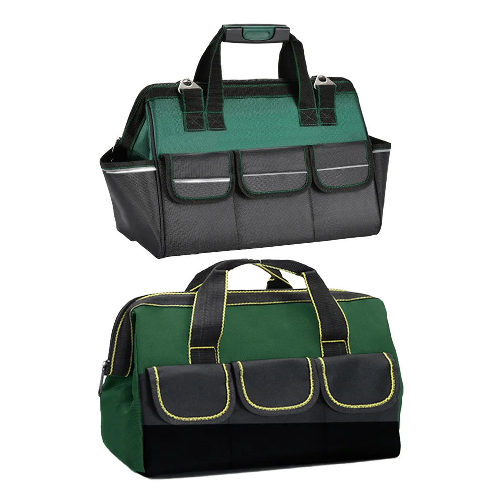 1Pc 16 Inch Multifunctional Tool Bags Electrician Bags Waterproof And Wear-Resistant High Capacity Storage Bags Anti-Slip Bottom