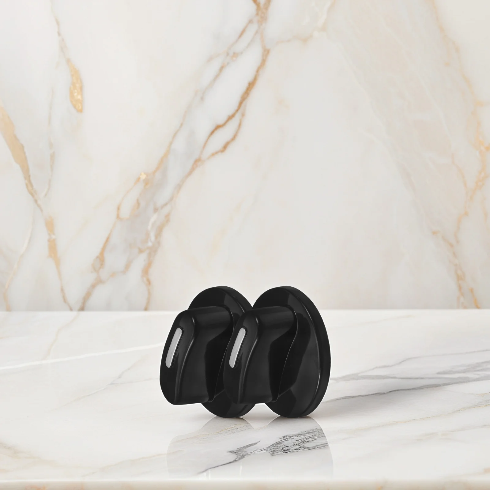 

2pcs Timer Switch Knob 6mm Hole D Semi Axis Gas Stove Oven BBQ Grill Replacement Black Plastic Kitchen Appliances