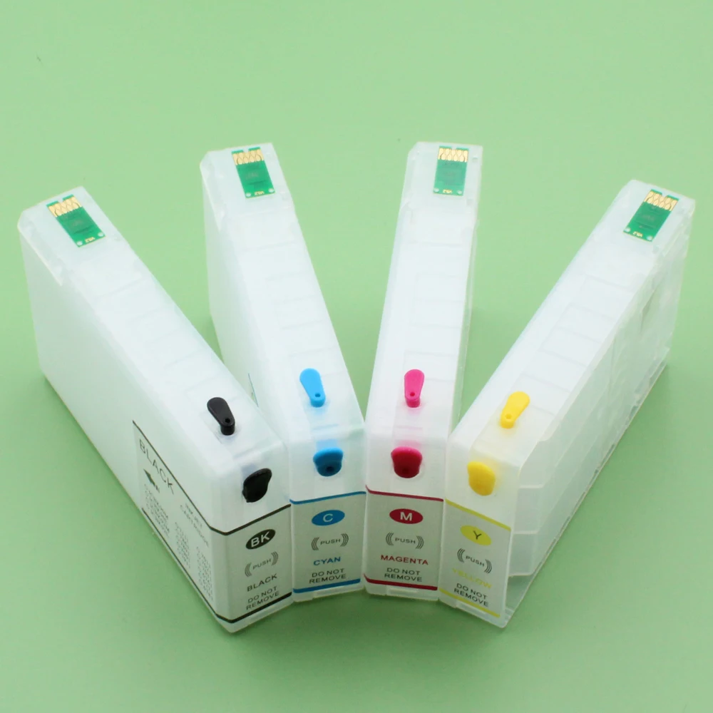 4PCS Refillable Ink Cartridge for EPSON Pro WF-5110 5190 5620 5690 printer with ARC chip T7891 T7892 T7893 T7894 T7901 T7911