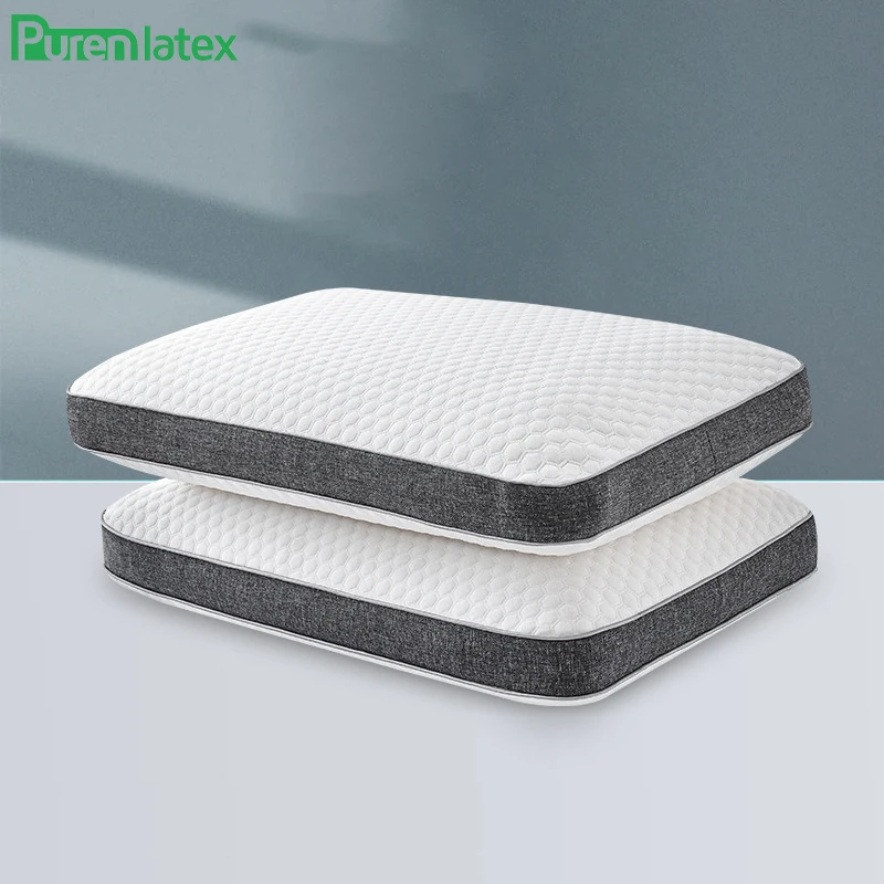 PurenLatex Space Memory Foam Pillow Orthopedic Neck Cervical Vertebra Pillow Healing Release Pressure Pillow Slow Rebound Pad