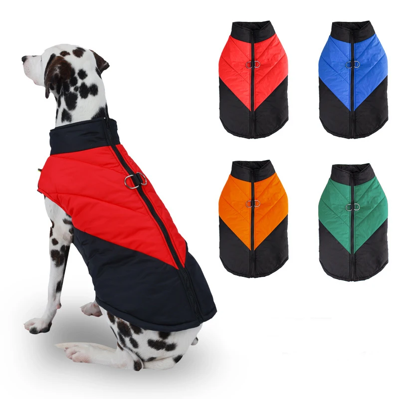 Dog Waterproof Jacket Pet Vest Dog Clothes for Large Dogs Winter Dog Warm Coat Puppy Sweatshirt Chihuahua French Bulldog Costume