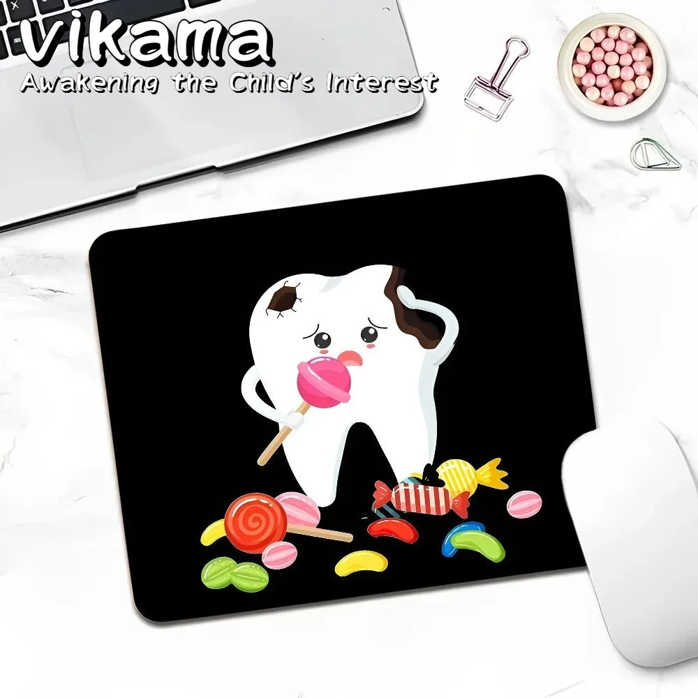 VIKAMA Kawaii Dental – Schreibtischunterlage – rutschfeste Schreibunterlage für Studenten, Gaming-Zubehör und Desktop-Dekoration
