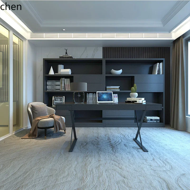 

Modern Furniture Study Bookcase Combination Storage Cabinet Light Luxury Cabinet