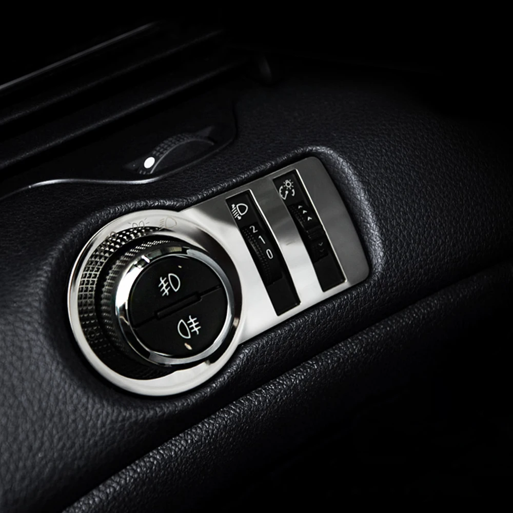 لسيارة شيفروليه ماليبو كروز تراكس أوبل موكا أسترا J إنسيجنيا مصباح من الفولاذ المقاوم للصدأ مفتاح المصباح لاصق تزيين/تقليم