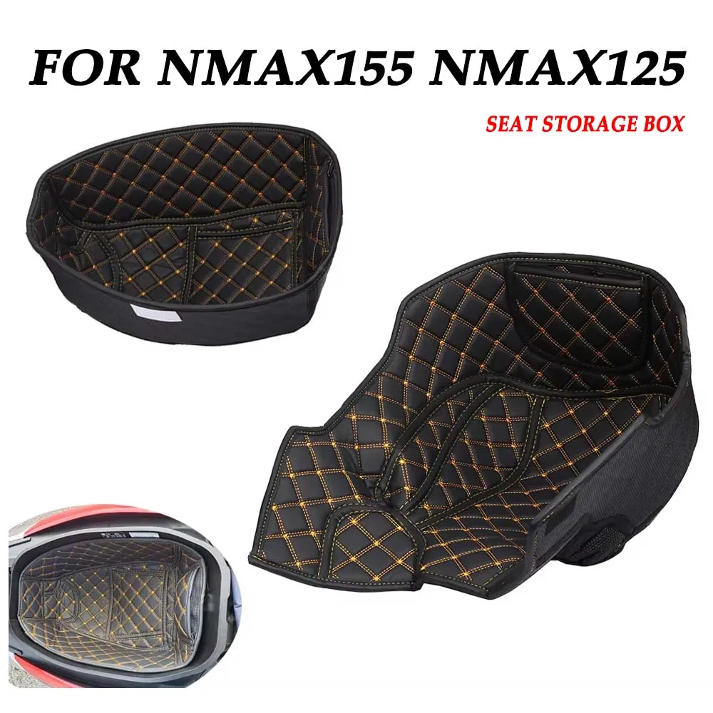 For Yamaha NMAX155 NMAX125 NMAX 155 N MAX 125 2016 - 2024 Motorcycle Seat Storage Box Inner Pad Luggage Trunk Liner Protector