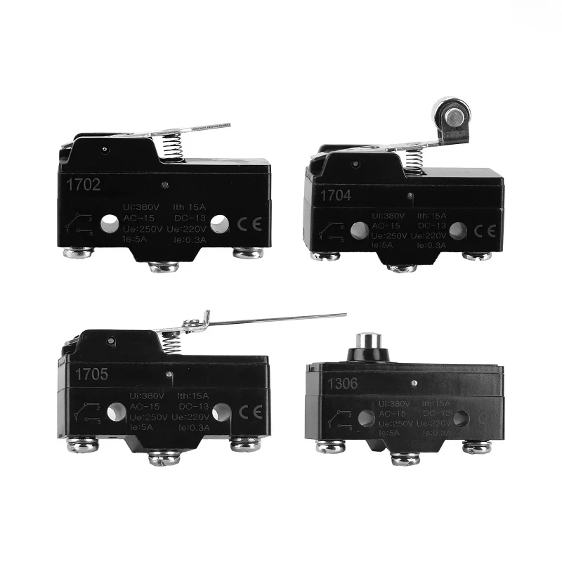 

10Pcs 1NO + 1NC Hinge Roller Lever Micro Action Switches
