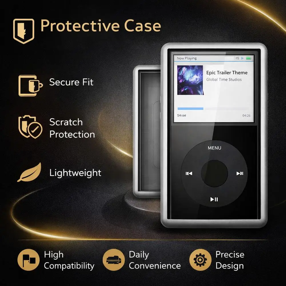 Ganzkörper-Schutzhülle für den tragbaren HIFI-Player FiiO JM21 Nest Pod, Anti-Drop-Abdeckung mit Displayschutzfolie und Schraubbefestigung – Detail 6