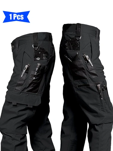Pantalones tácticos para hombre, pantalones cargo duraderos con múltiples bolsillos para trabajos de construcción al aire libre, senderismo y senderismo, pantalones tácticos informales