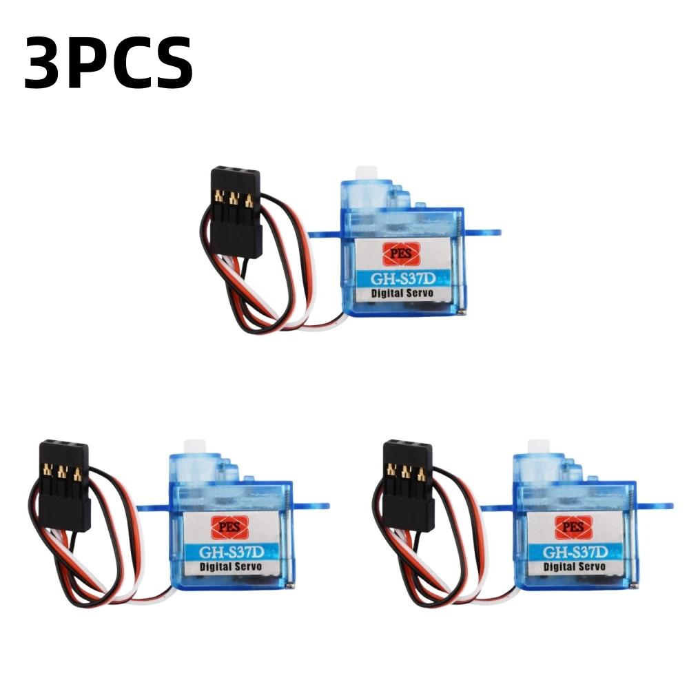 1/3/5 pièces CH-S37D Mini servomoteur numérique Ultra léger 4.3G/ 3.7g pour avion télécommandé Robot Arduino