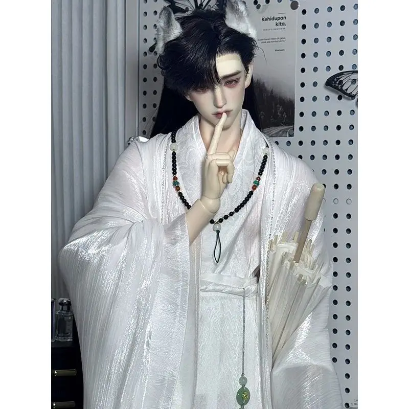 1/3 Doll's Clothes Suit for 75cm, 77cm Male Bjd Doll Ancient Style Hanfu Set Handsome Toys Dress Up Doll Accessories, No Doll