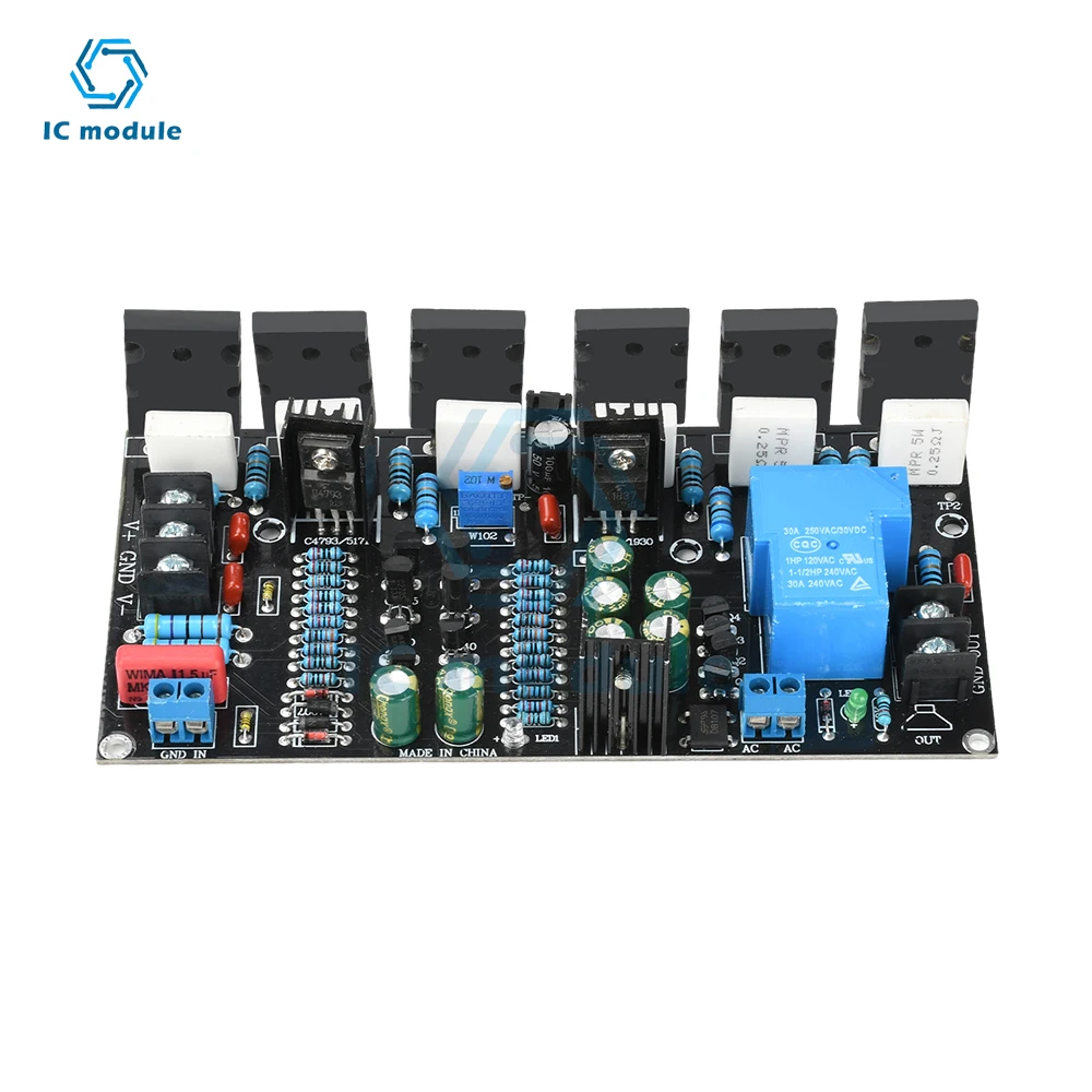 300W Mono Power Amplifier Board 1943+5200 Hifi High-Power Audio Amplifier Board With Speaker Protection