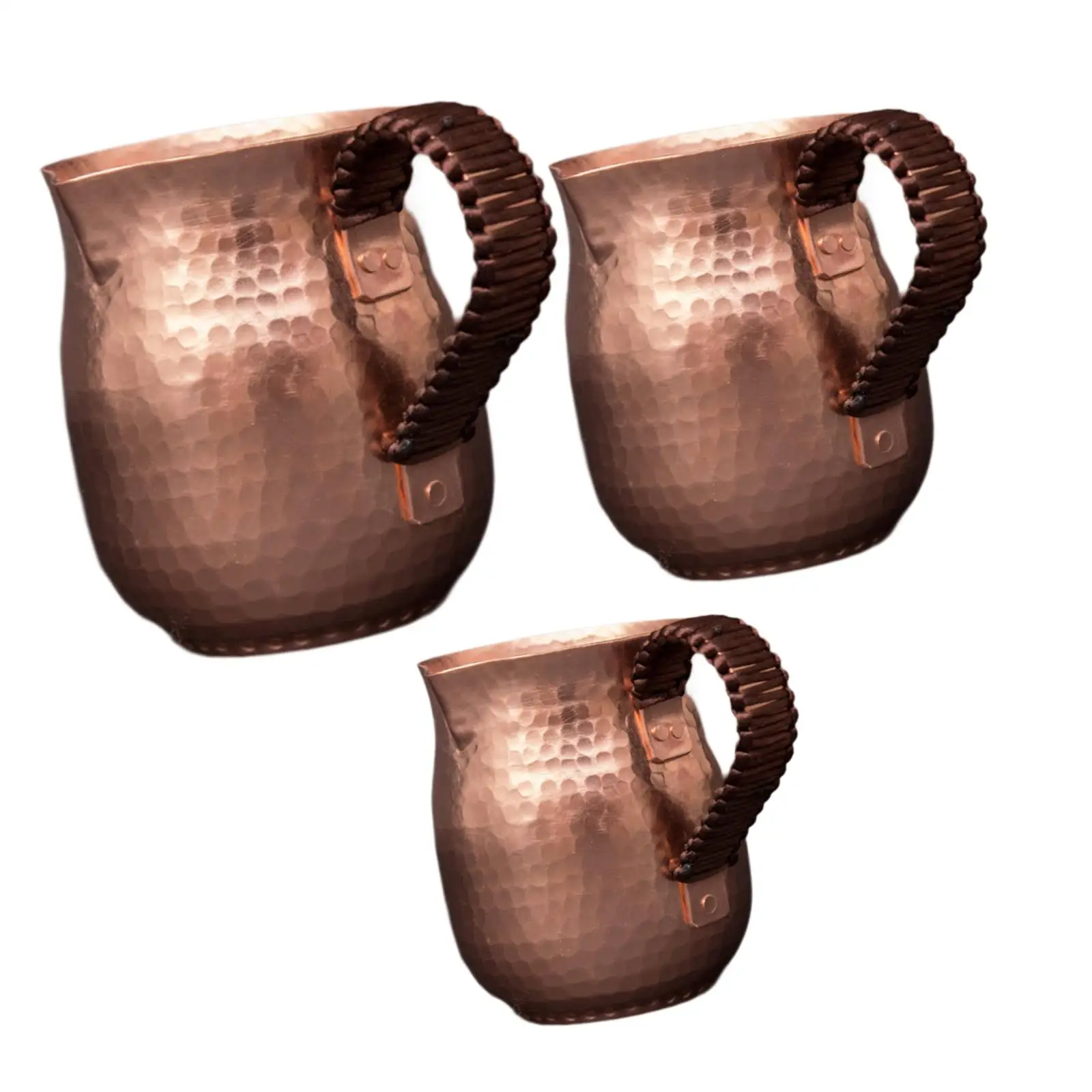 Copper Mug Sturdy Sharing Pitcher Tea Infuser Hot Water Kettle Milk Frother Cup for Restaurant Tea House Camping Kitchen Hotel