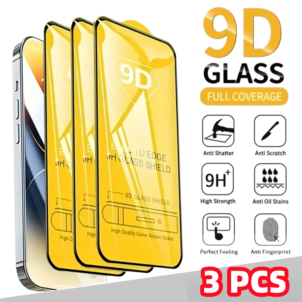 3 Pcs 9D Full Cover…