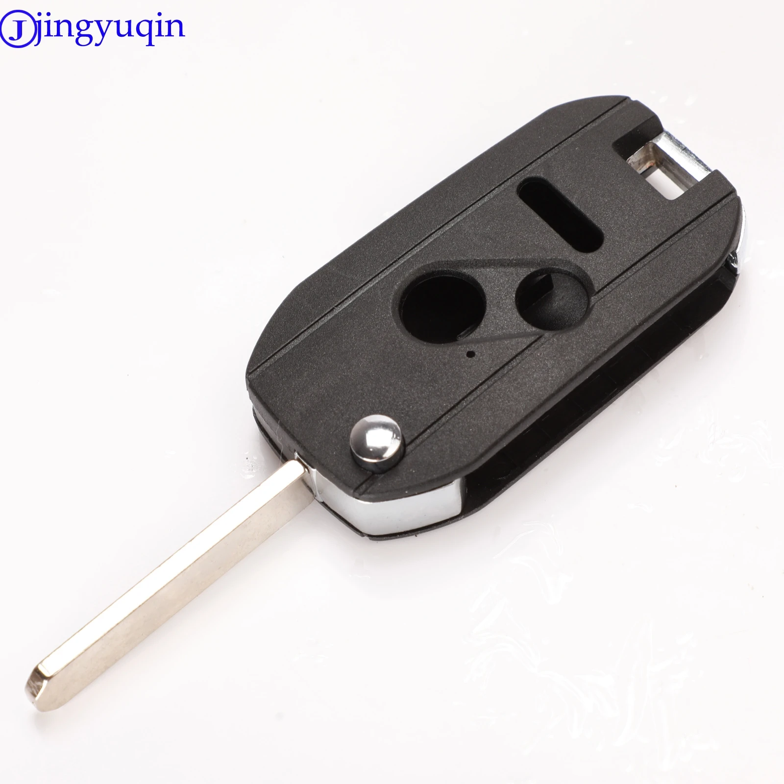 jingyuqin 2/3/4 Modified Folding Car Key Case Remote For Honda Cr-V Civic Insight Ridgeline 2003 2008 2009 Fob Shell