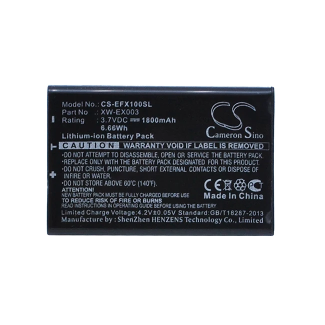 EXFO FVA-600 용 CS 1800mAh 배터리 가변 감쇠기 ELS-500 EPM-500 LANPAL100 FIP-400 전력계 FOT-930 FPM-600