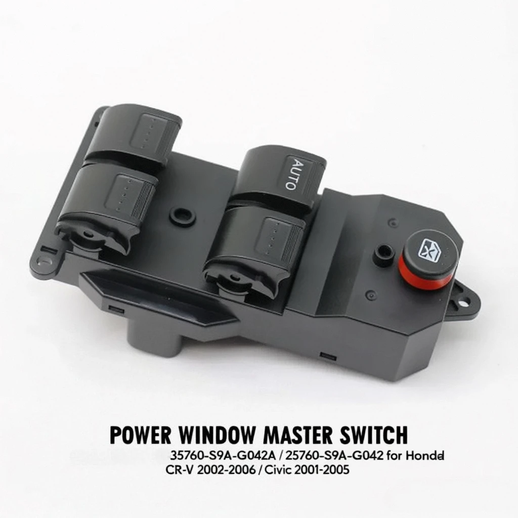 

Главный выключатель стеклоподъемника 35760-S9A-G042A / 35760-S9A-G042 для Honda CR-V 2002-2006 / Civic 2001-2005