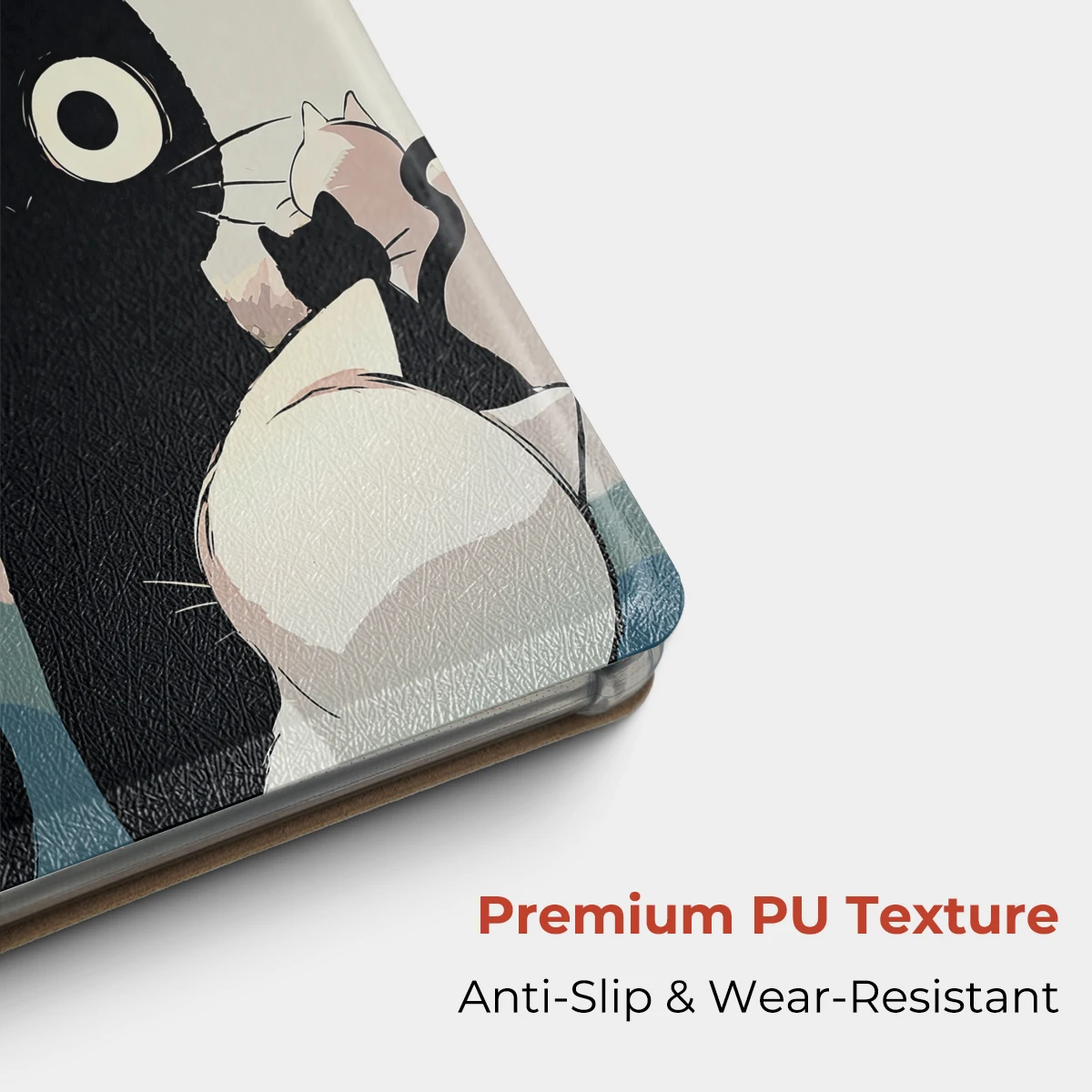 Twosheep Cute Illustration Magnetisch abnehmbare Hülle passend für XTEINK X3, XTEINK X4 Abnehmbare Abdeckung, transparente TPU-Rückenschale, schlank – Detail 4