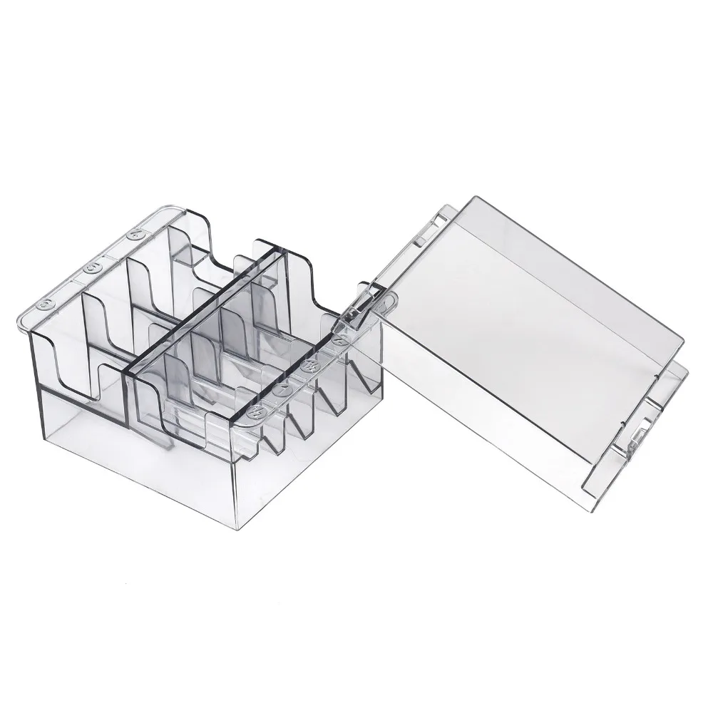 

PP Plastic Blade Organizer Waterproof Portable Clipper Comb Holder Professional Durable Blade Storage Case Hair Salon