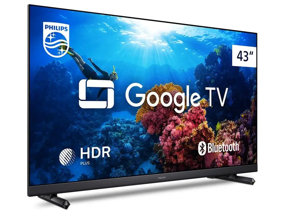 تلفزيون ذكي 43 فيليبس Full HD DLED 43PFG6918/78 60 هرتز تلفزيون جوجل رباعي النواة مساعد جوجل 3 HDM